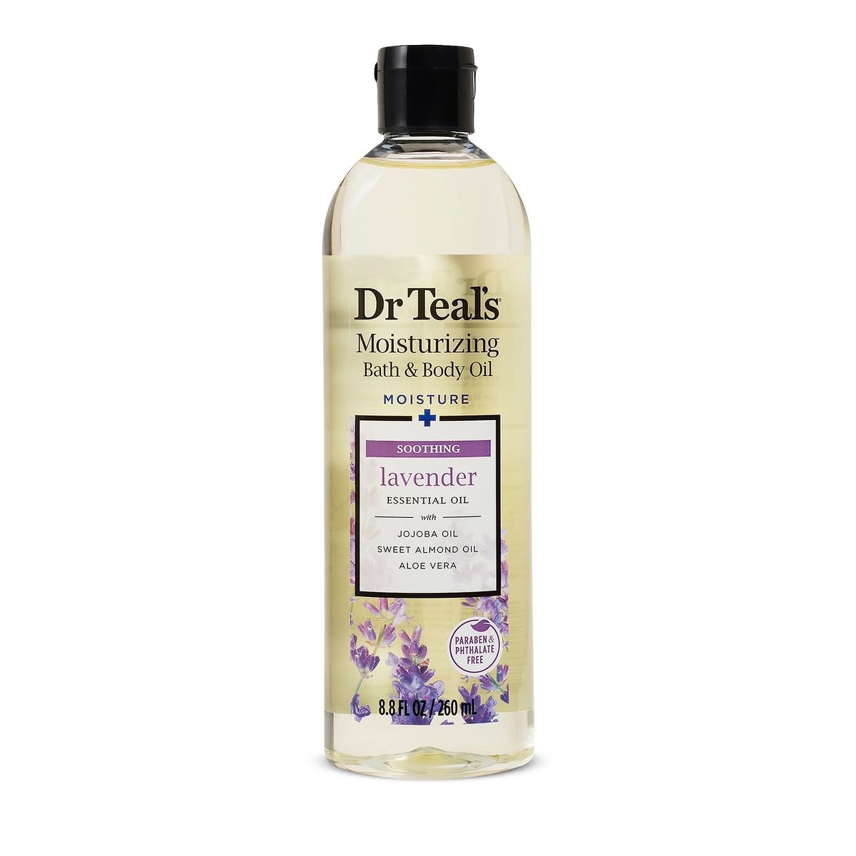 Dr Teal's Soothe &amp; Sleep Lavender Moisturizing Bath And Body Oil 8.80z 260ml